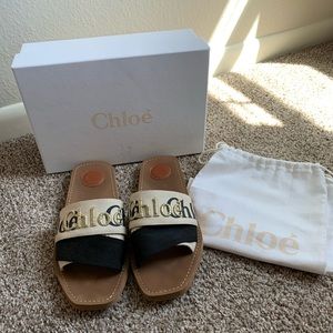 Chloé - Woody Embroidered Flat Sandals - LIMITED EDITION - 41